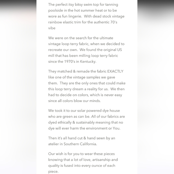 NWOT Stoned Immaculate kimi swim bikini top - Picture 6 of 6